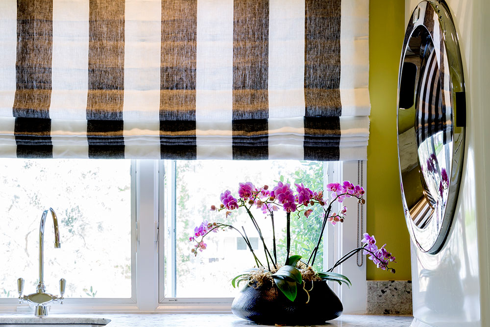 Enliven any room with custom Roman Shades
